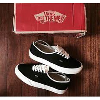 vans authentic black bone