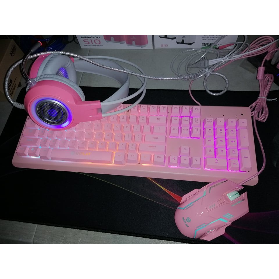 INPLAY STX540 4in1 RGB Combo Gaming Keyboard, Mouse, Headset and