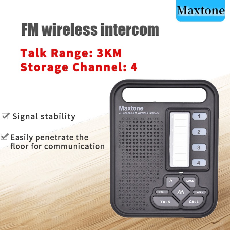 Ready stock,Room to Room Wireless system with 4 channel for