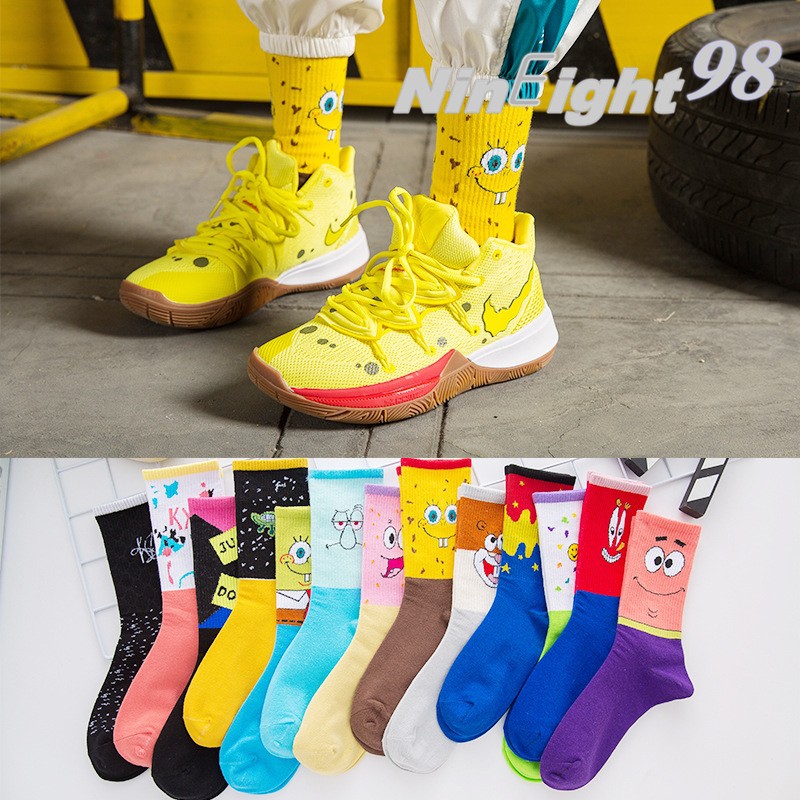 Nike kyrie sales spongebob socks