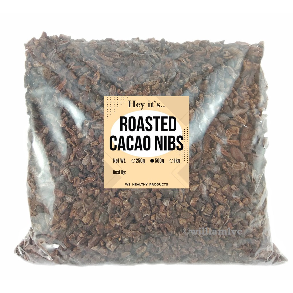 Raw and Roasted Cacao Nibs (250g, 500g, 1kg) Unsweetened Shopee
