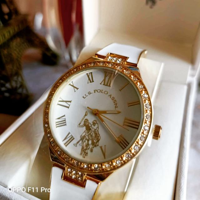 us polo assn gold watch