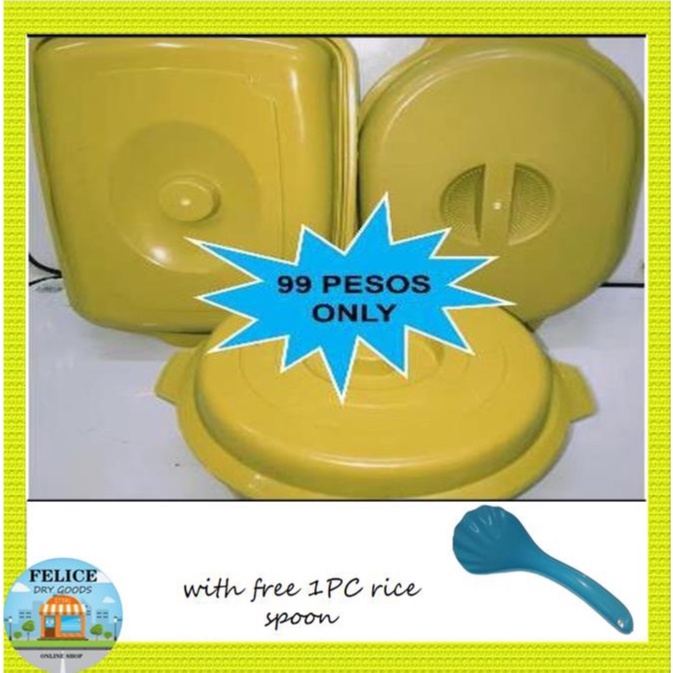 YELLOW PLASTICWARE SET 3PCS FOOD KEEPER Shopee Philippines