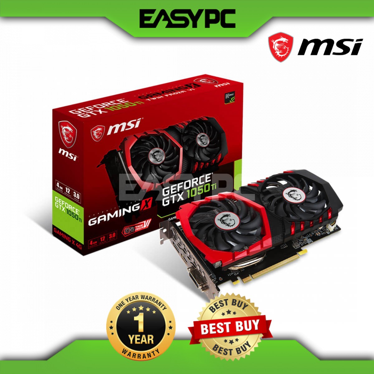 Msi Gtx 1050 Ti Gaming 4gb Top Geforce Msi Gtx 1050 Ti Shop MSI