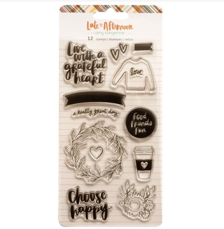 Late Afternoon Acrylic Clear Stamps - Amy Tangerine #8