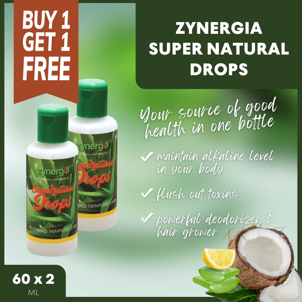 BUY 1 TAKE 1 Original Super Natural Drops Zynergia Alkaline Trace