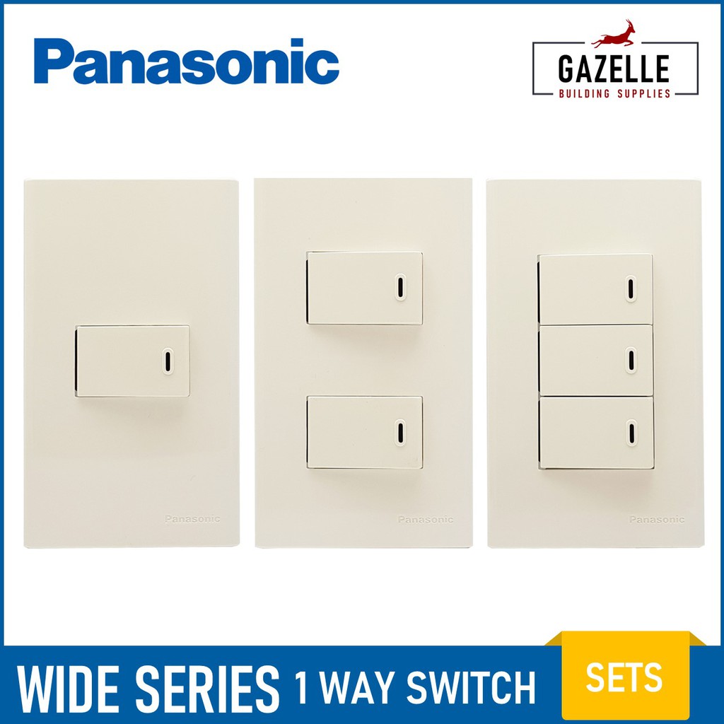 Panasonic Wide Series 1 Way Switches Shopee Philippines