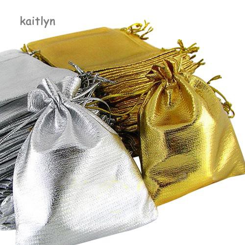 10 Organza Bags Jewellery Pouches Wedding Favour Party Mesh Drawstring Gift Cake 