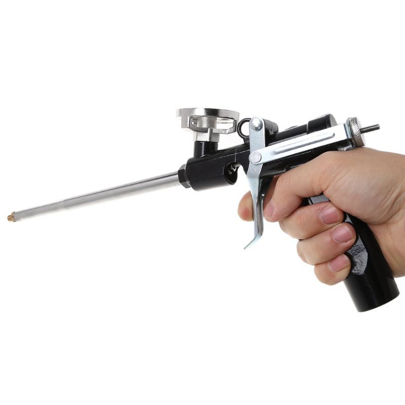 Professional Plastic Metal Polyurethane Manual Foam Expanding Spray Gun For Glass Sealant