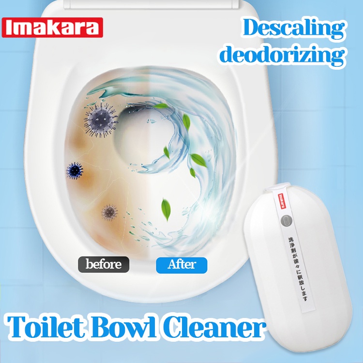 Blue Toilet Clean Flush and Clean Toilet Bowl Cleaner Flushing