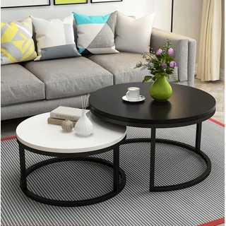 Creative Furniture Glass Small Table Living Room Office Assembly Coffee Table Shopee Philippines