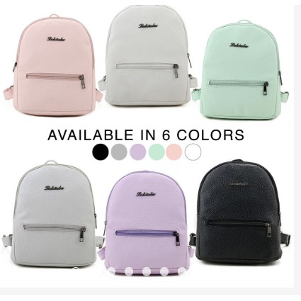 pastel school backpack