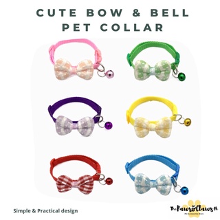 Pet Collar for Small Dog and Cat Puppy Cute Bow and Bell Style