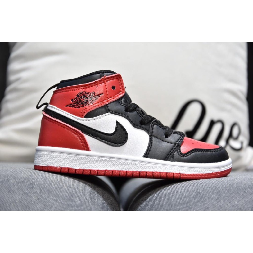 nike jordan shoes black white and red