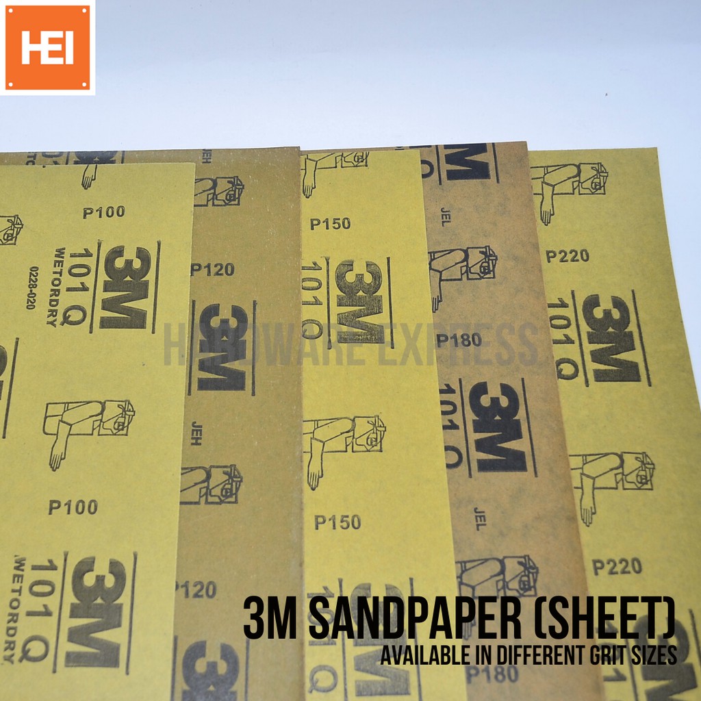 3M Sandpaper (Sold per Sheet) Shopee Philippines