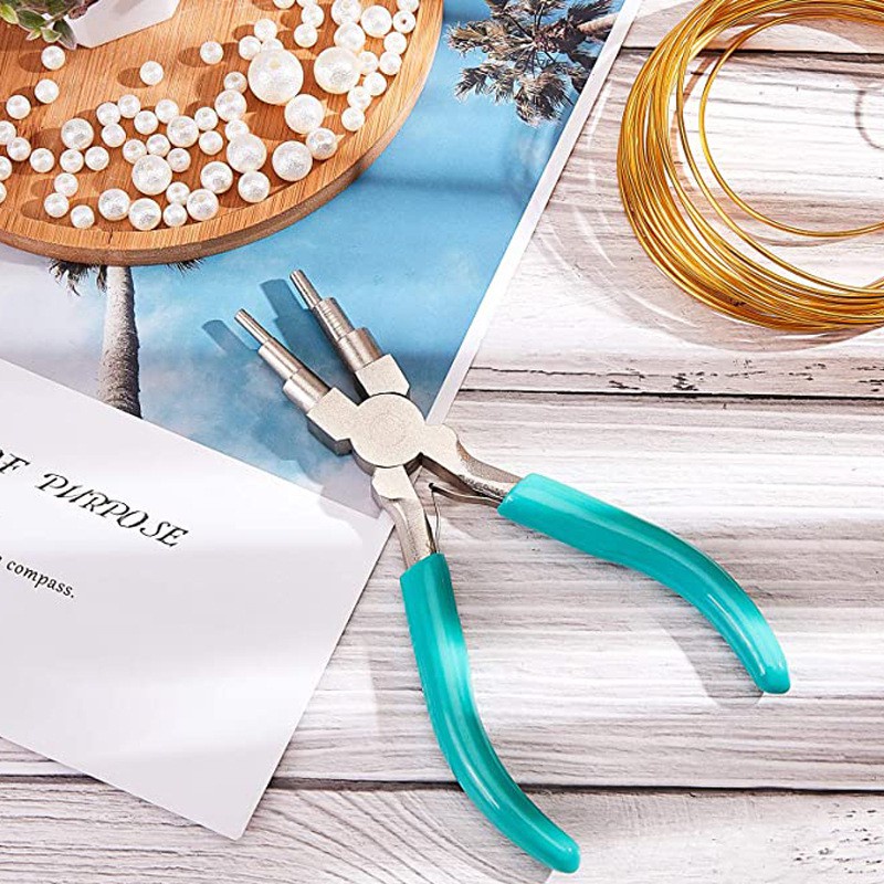 2Pcs Jewelry Tongs, Including 6-in-1 Making Tongs Jewellery Tongs for Jewelry Making Beaded Loops DIY Crafts