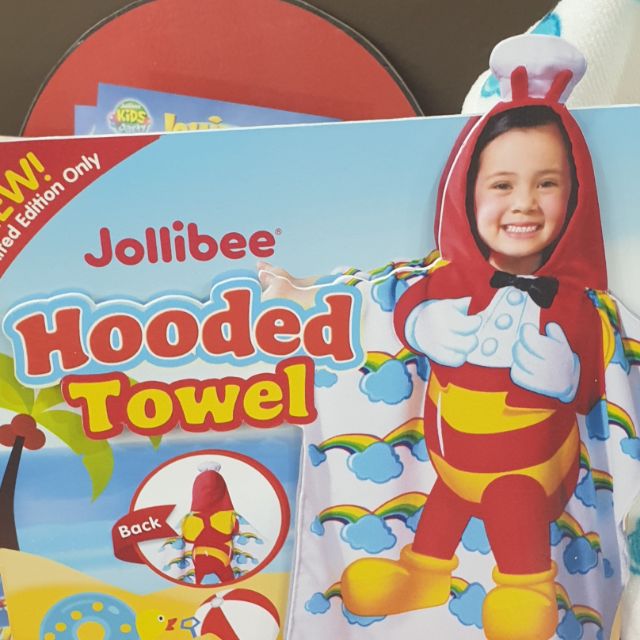 jollibee hooded towel