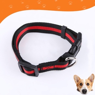 2021 Hot SALE Soft Adjustable Nylon Stripes Heavy Duty Dog Collar Multiple Sizes for ADULT DOGS CATS #7