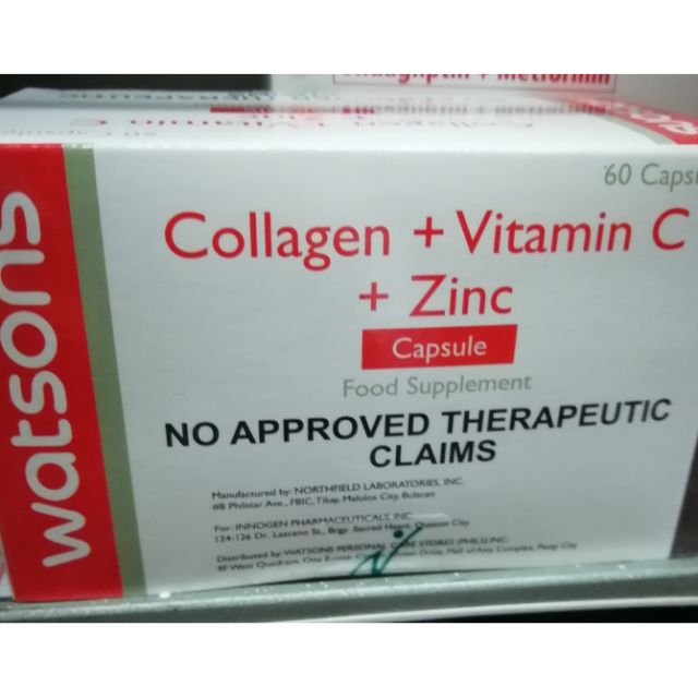 Collagen Vitamin C Zinc Watsons