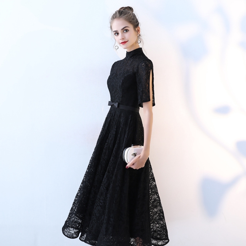 black long elegant dress