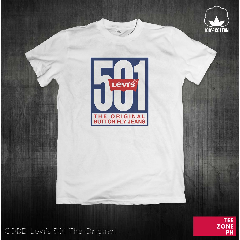 levi's 501 original t shirt