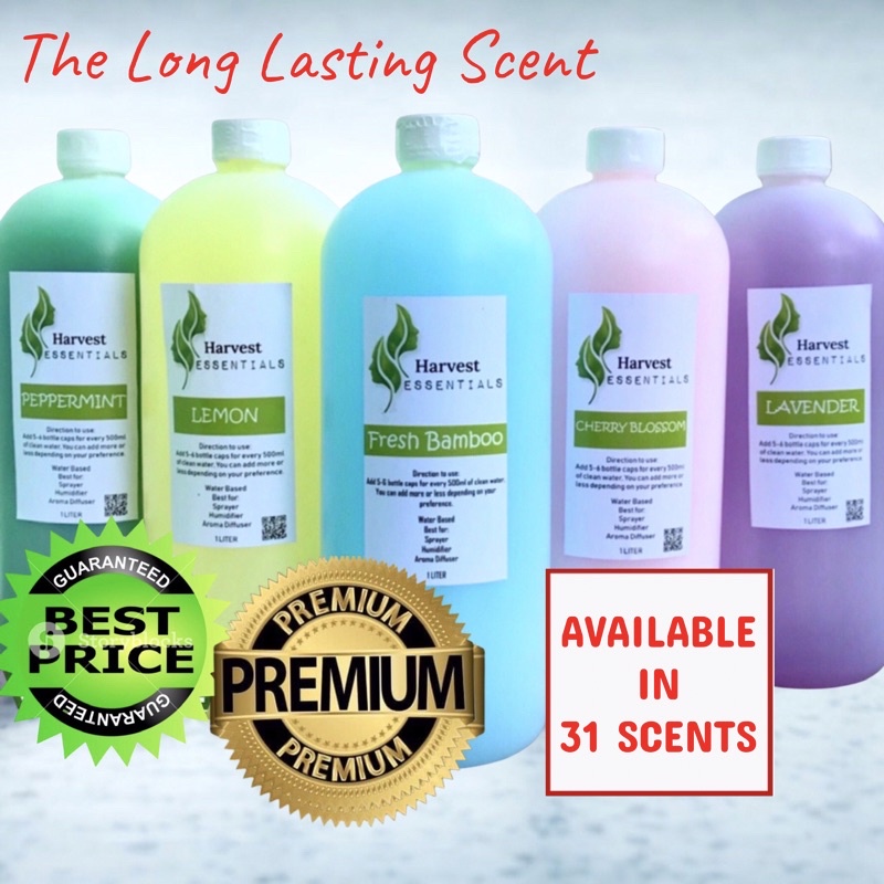 1Liter Original Water Based Essential Oil Premium Humidifier Scent Air