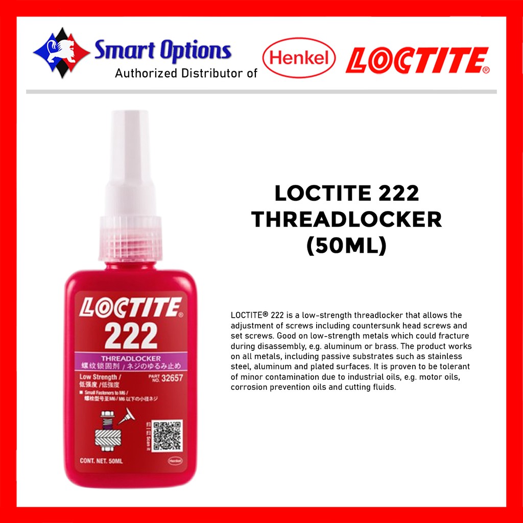 Loctite 222 Low Strength Threadlocker 50ml Shopee Philippines