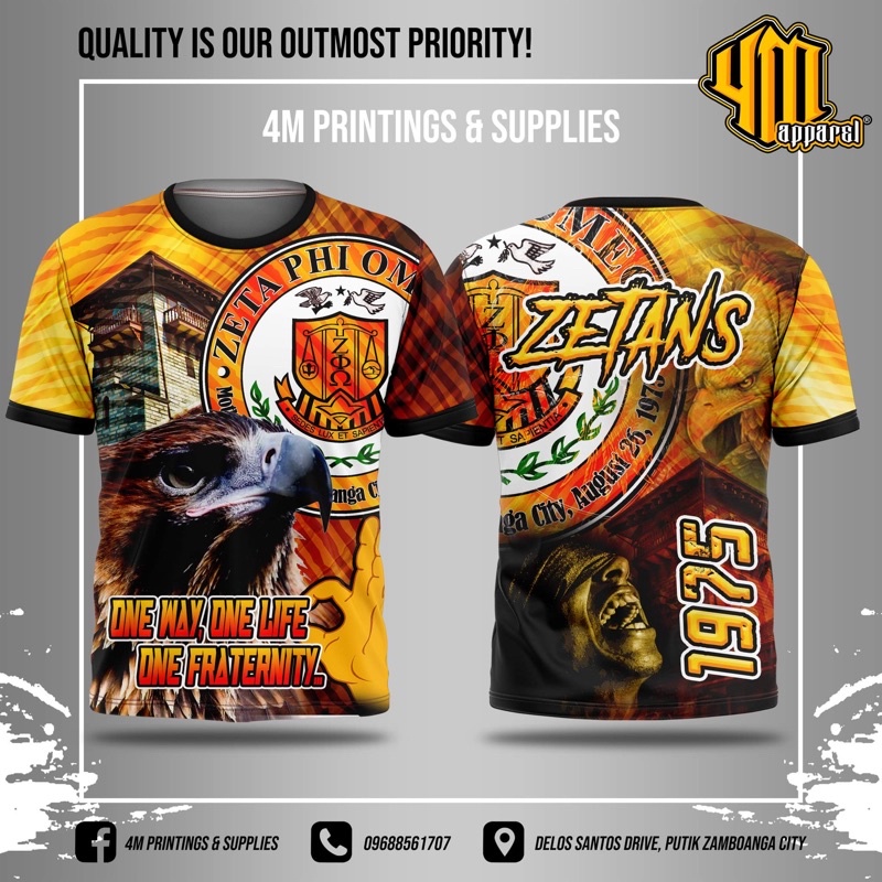 ZETA PHI OMEGA TSHIRT FULL SUBLIMATION COD | Shopee Philippines