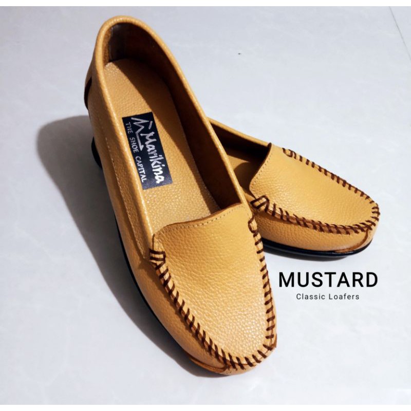 Marikina Made Authentic Cow Leather PLAIN Beige/Black/Red/Tan Womens