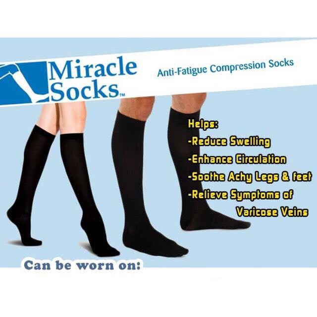 Miracle Sock Anti-fatigue Compression Socks | Shopee Philippines