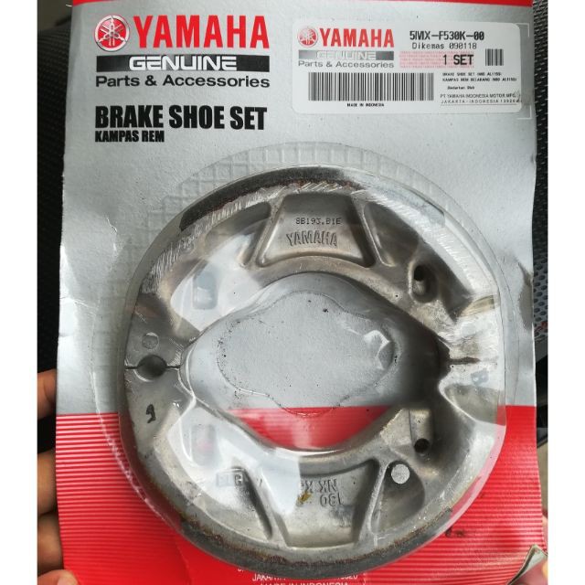GENUINE YAMAHA BRAKE SHOE( MIO, VEGA FORCE, SZ ) Shopee Philippines