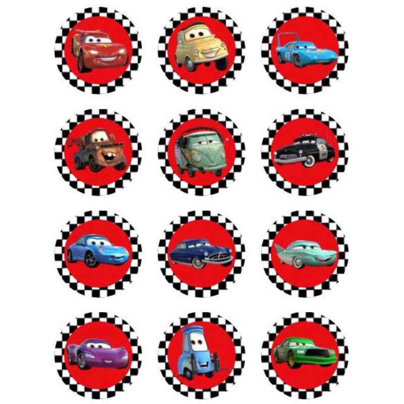 Aprender acerca 80+ imagen cars cupcake toppers - Viaterra.mx