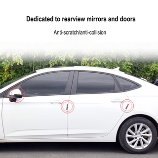 6PCS/Set Suzuki emblem Car Door Edge Guard Strip Scratch Protector Rearview Mirror Protector Rubber Bumper Anti-collision Sticker Trim Guard #2