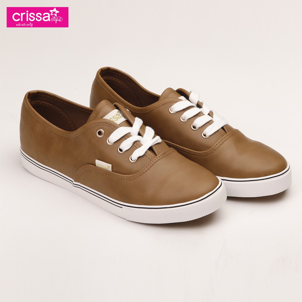 Crissa Steps Ladies Lace Up Shoes CSC06-0707 (Brown) | Shopee Philippines