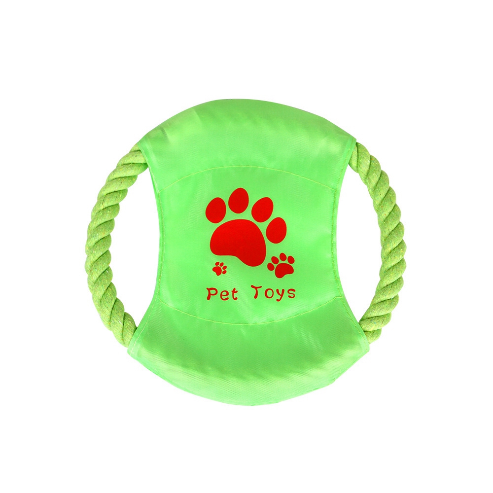 SUYOU High Quality Pet Dog Toys Green Chew Molar Toy Puppy Outdoor Traning Funny Tool Braided Ropes Durable Cotton Ball Teeth Clean Rope #5