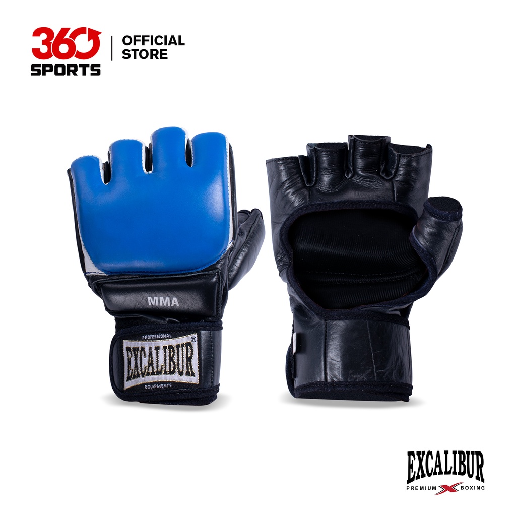 Excalibur Fighter Pro Professional Genuine Leather Mma Gloves 