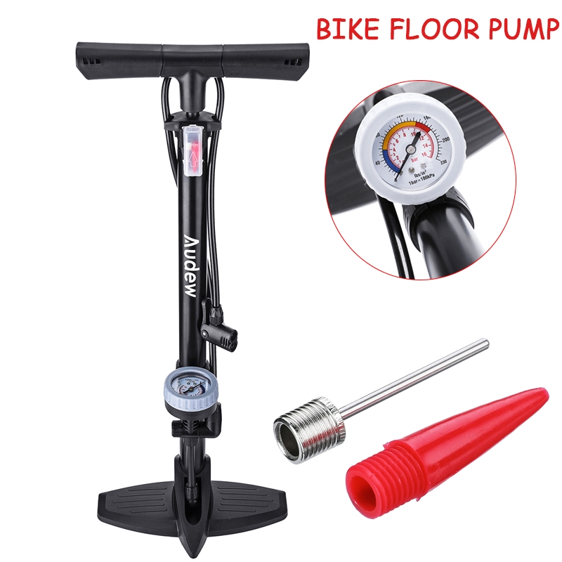 floor bike pump with gauge