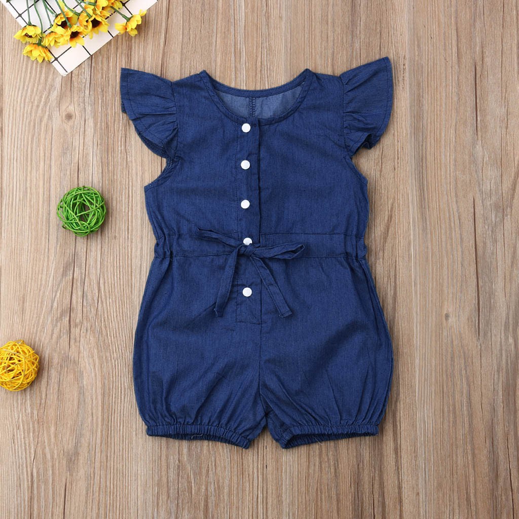 baby girl blue jean overalls