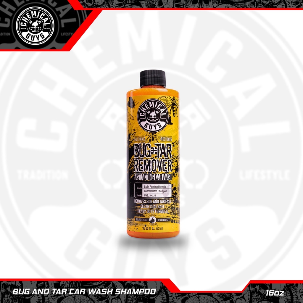 Chemical Guys Bug and Tar Heavy Duty Car Wash Shampoo (16 Fl. Oz
