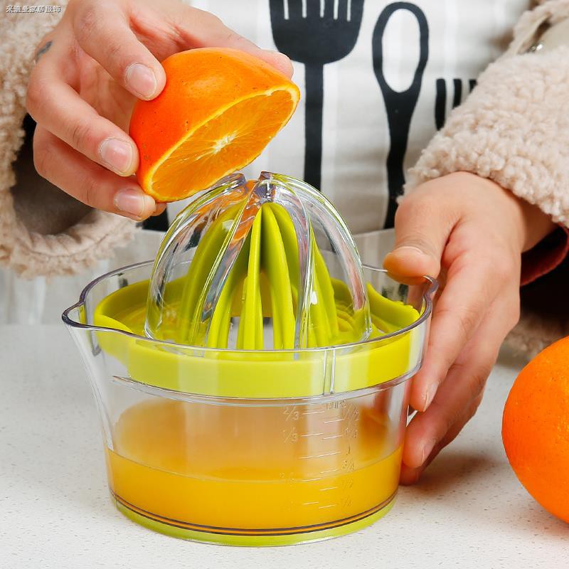 Orange Manual Juicer Cup Household Hand Crank Fruit Juice Machine YP1C