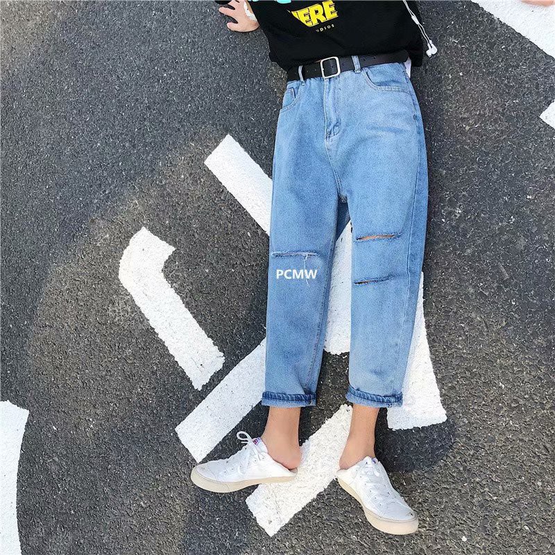 destroyed denim shorts