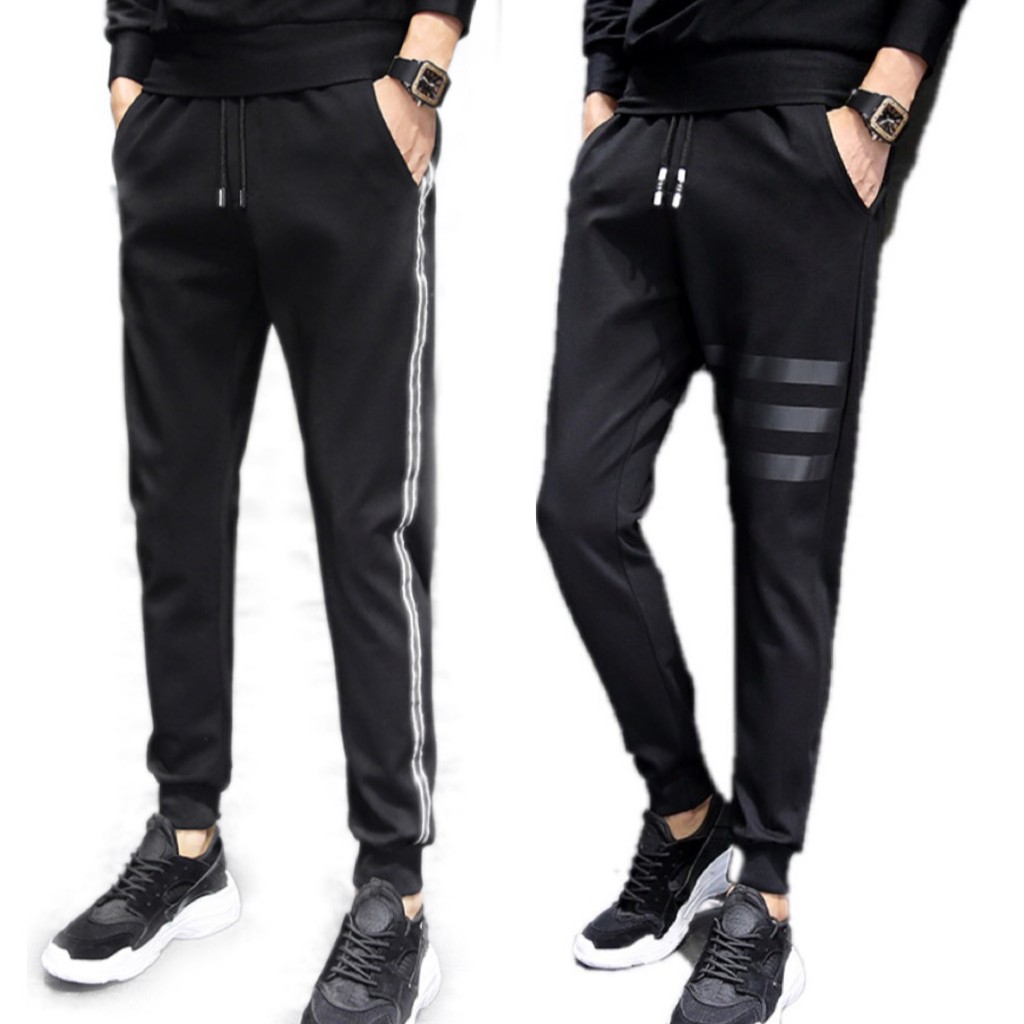 Men’s Casual Sports Jogger Pants Korean Trend Pants For Men | Shopee ...