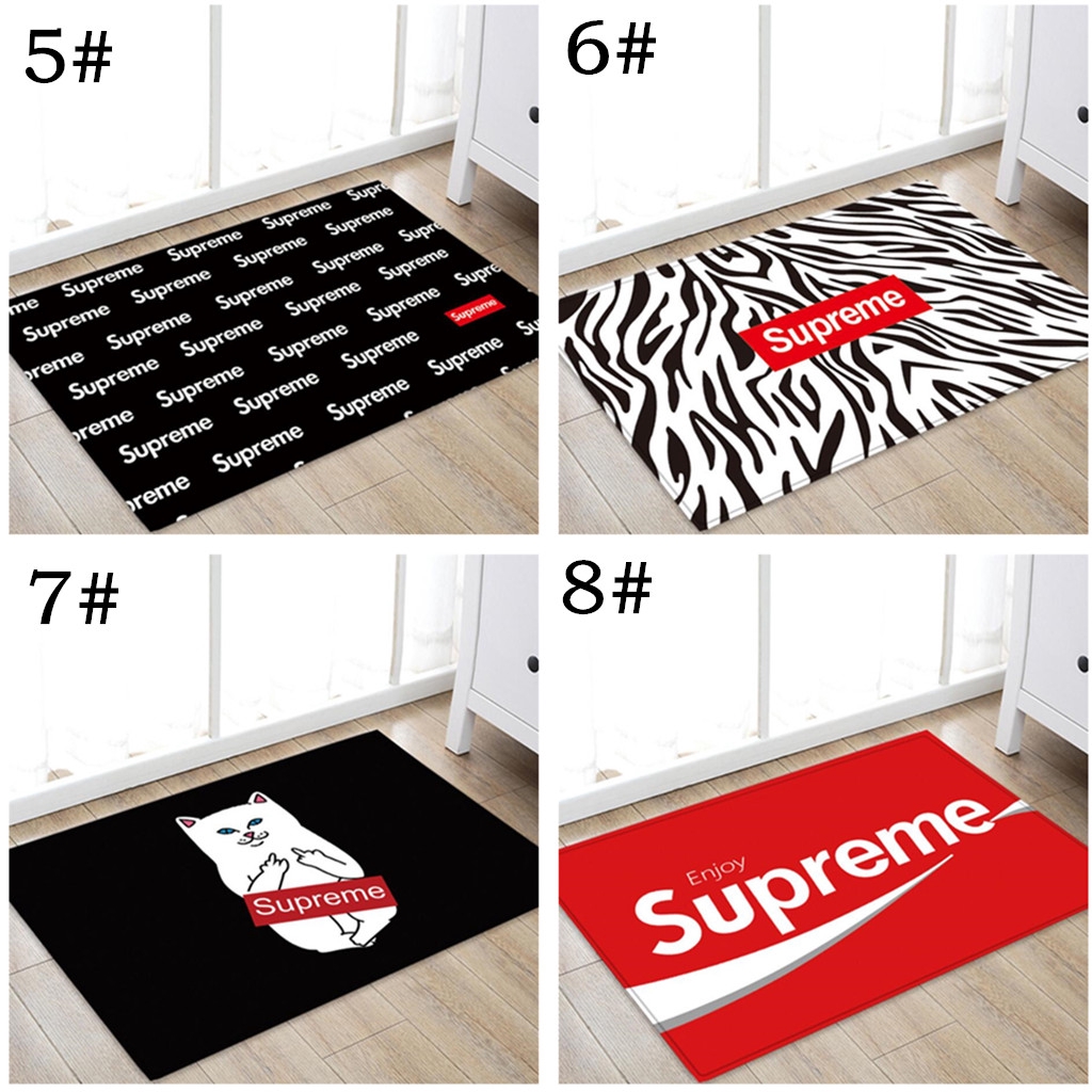 Supreme Floor Mat Carpet Tide Brand Letters Printed Rug Non Slip