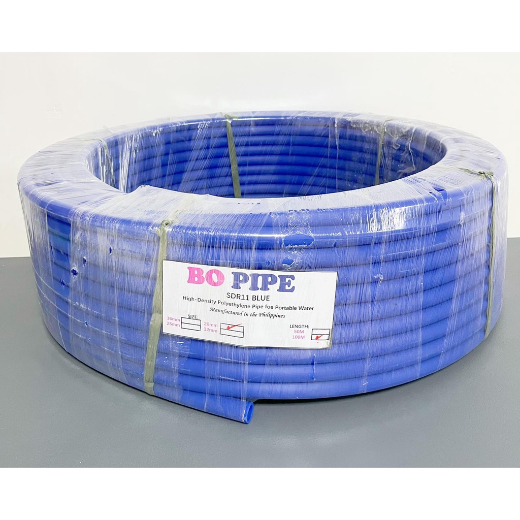 1/2 (20mm) 3/4，1 PVC HDPE HOSE PIPE SDR 11 Blue ，100 meters water pipe