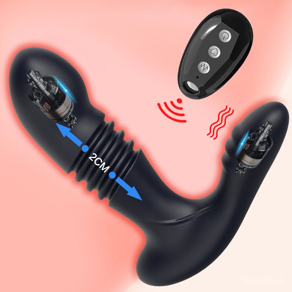 Remote Control Thrusting Anal Vibrator For Men Prostate Massager Telescopic Dildo Vibrator