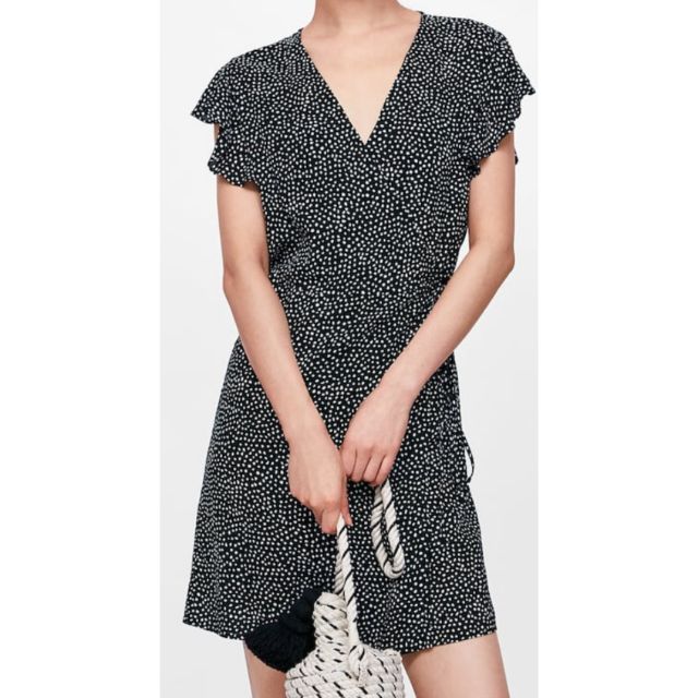 zara wrap dress