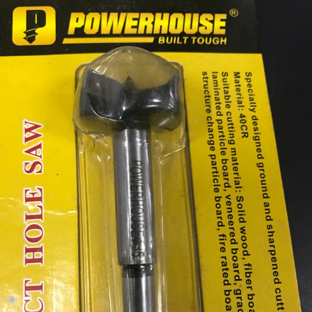 Powerhouse TCT hole saw Concealed Hinges Boring Bit 35mm Shopee