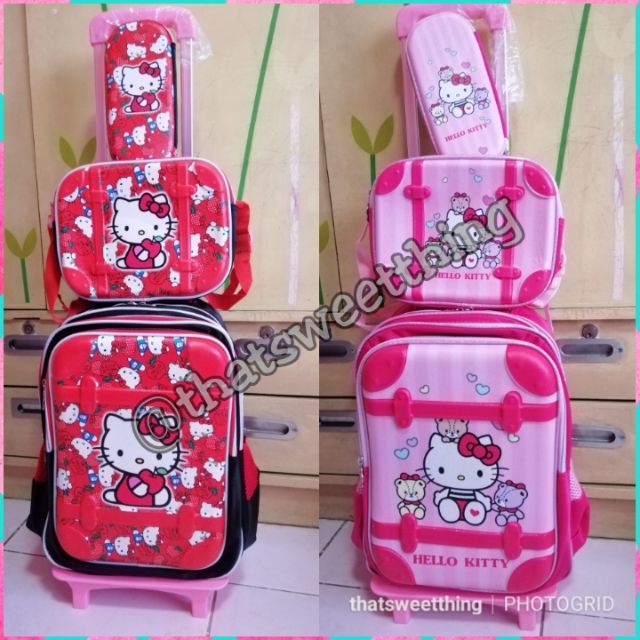 hello kitty trolly bag