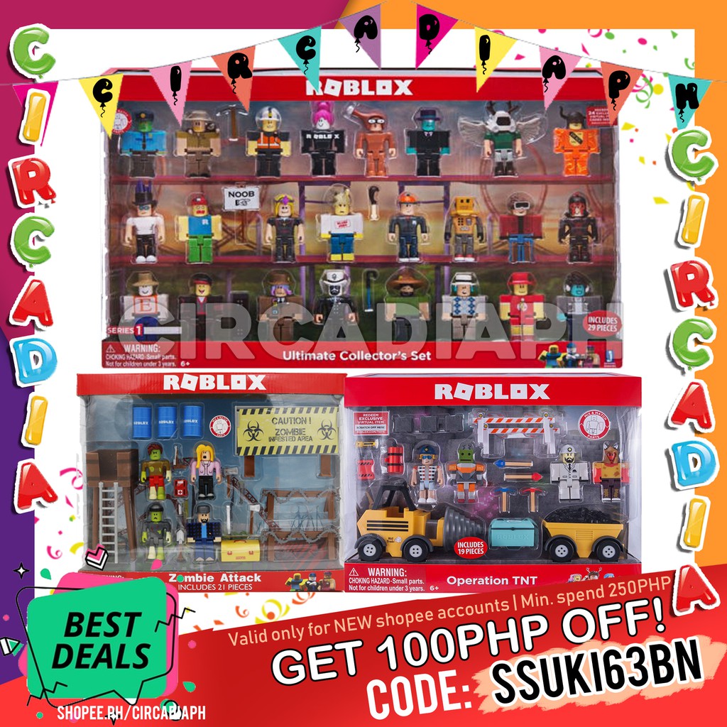 Roblox Ultimate Collector Set Zombie Attack Operation Tnt Large Playset No Code Shopee Philippines - toy codes for roblox zombie rush