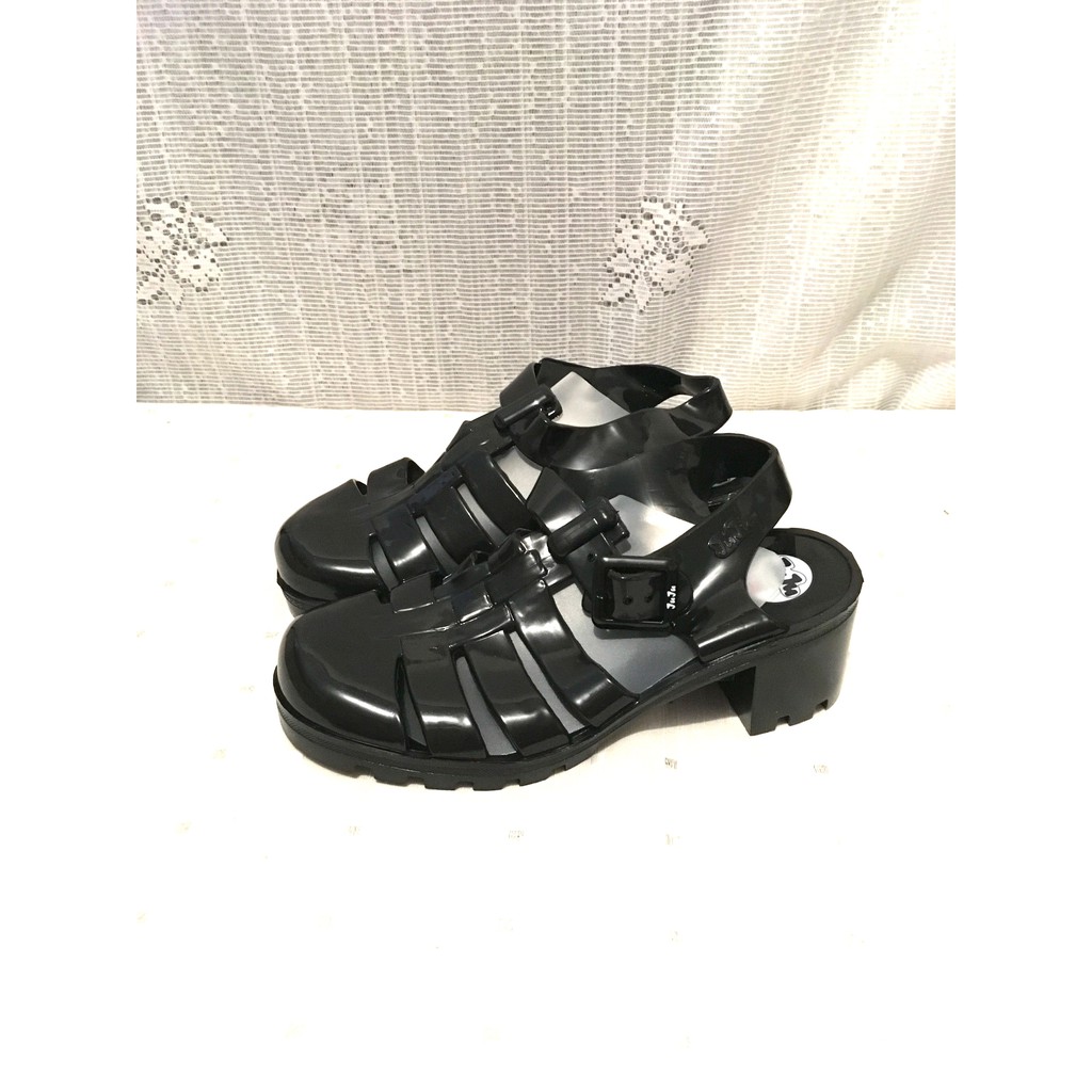 womens black jelly shoes